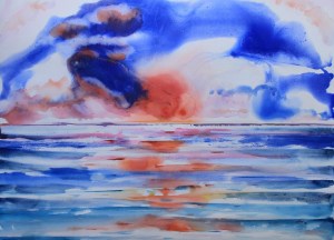Watercolor Sunset